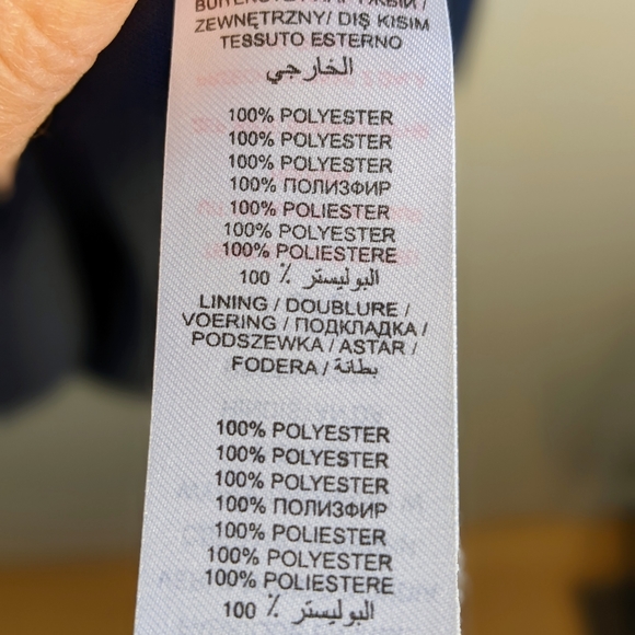 Navy party dress/ tunic with sparkly embellished collar. - Picture 7 of 8